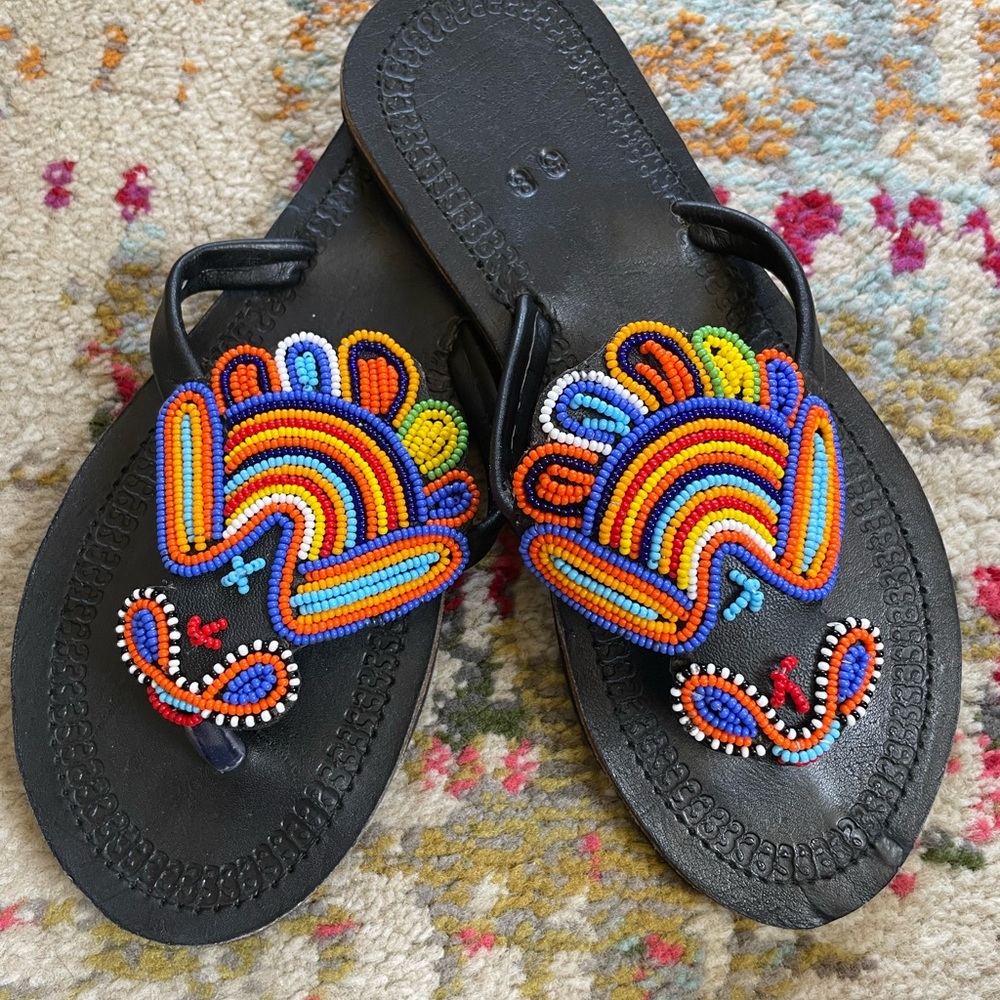 Handmade Mexican Sandals. Gorgeous!